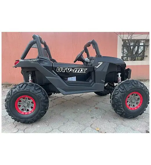 24V RSX MX - dječji automobil na baterijem 4x4, crni