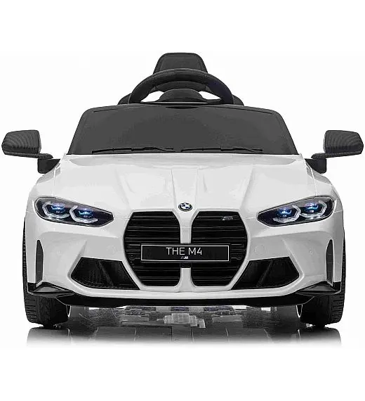 12V dječji auto na akumulator BMW M4 - bijeli Beneo