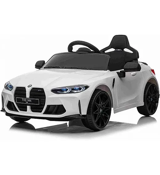 12V dječji auto na akumulator BMW M4 - bijeli Beneo