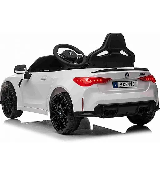 12V dječji auto na akumulator BMW M4 - bijeli Beneo