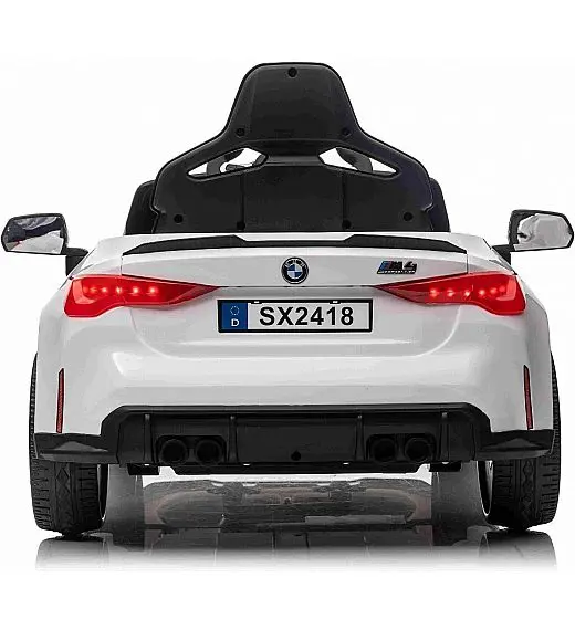 12V dječji auto na akumulator BMW M4 - bijeli Beneo