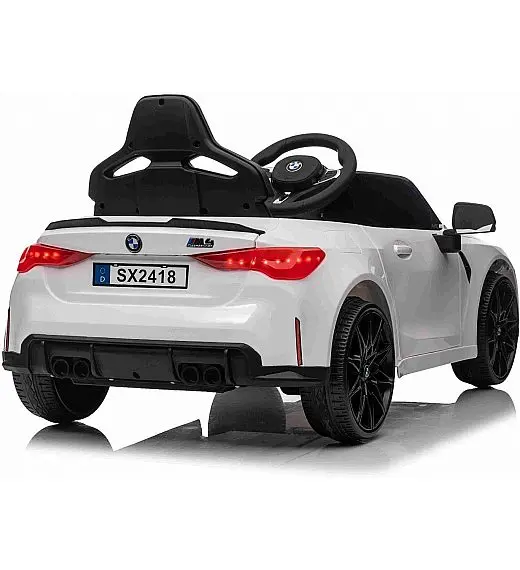 12V dječji auto na akumulator BMW M4 - bijeli Beneo