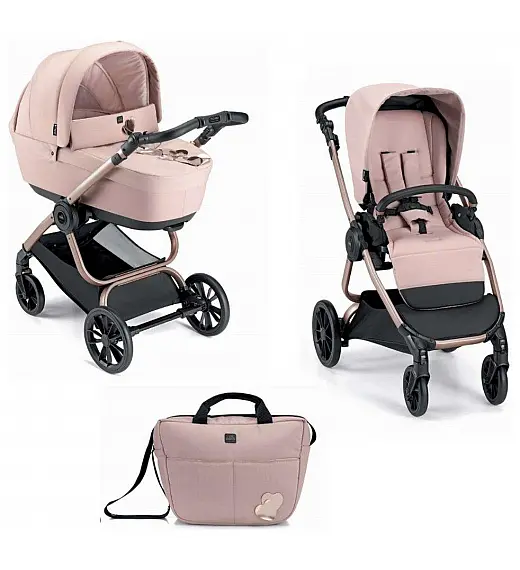 Dječja kolica DUO TECHNO BABILA Pink Cam