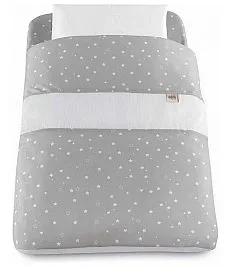 Otroška posteljnina za posteljo Cullami in Sempre con Te Grey