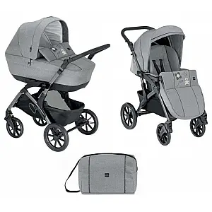Otroški voziček 2v1 DINAMICO SMART Grey Natura