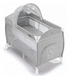Prenosna posteljica LETTINO DAILY PLUS Teddy Grey