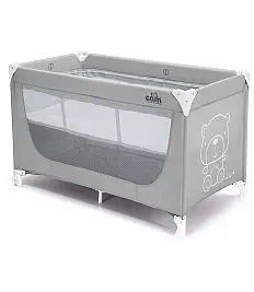 Potovalna prenosna posteljica PISOLINO Teddy Grey