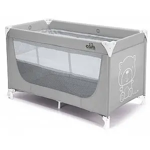 Potovalna prenosna posteljica PISOLINO Teddy Grey