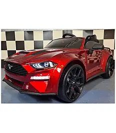 24V FORD MUSTANG - otroški avto na akumulator, Metallic Red