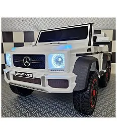 12V Mercedes G63 6X6 - dječji auto na akumulator, bijeli