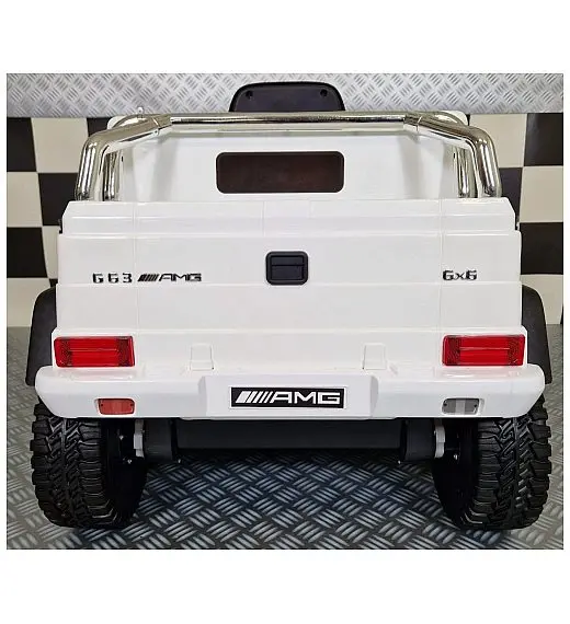 12V Mercedes G63 6X6 - dječji auto na akumulator, bijeli Cars4kids Trading