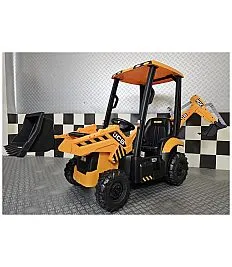 12V Otroški bager JCB SITEMASTER s streho