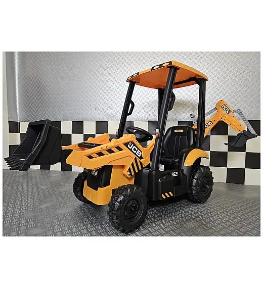 12V Otroški bager JCB SITEMASTER s streho Cars4kids