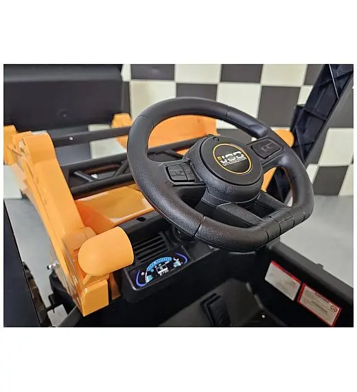 12V Otroški bager JCB SITEMASTER s streho Cars4kids