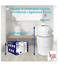 Koš za plenice Chicco MANGIAPANNOLINI Odour Off Koš za plenice Chicco MANGIAPANNOLINI Odour Off