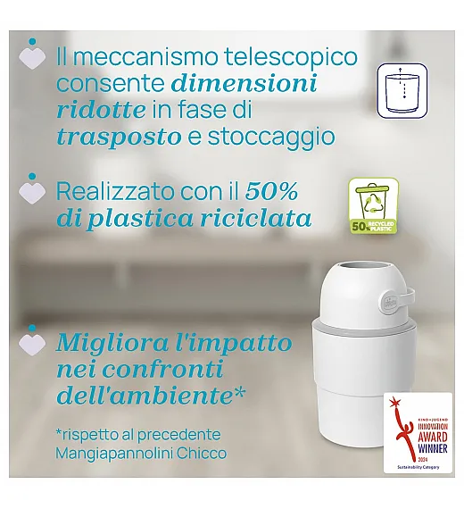 Koš za plenice Chicco MANGIAPANNOLINI Odour Off