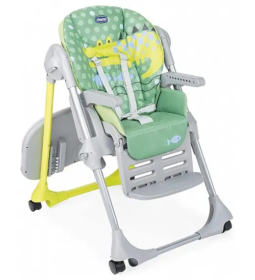 Stolček za hranjenje Chicco POLLY EASY CROCODILE