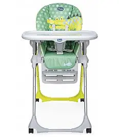 Stolček za hranjenje  POLLY EASY CROCODILE