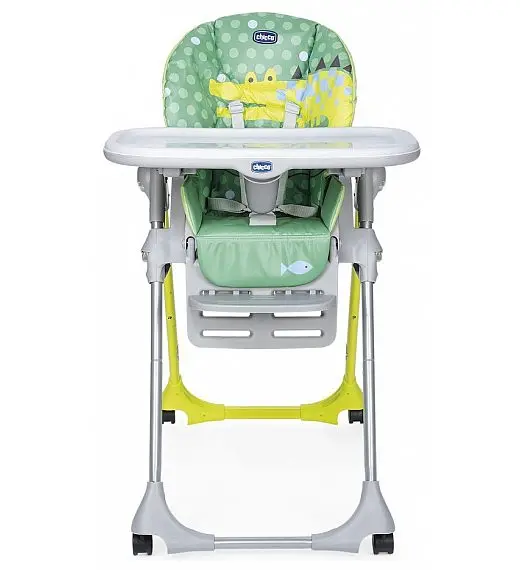 Stolček za hranjenje Chicco POLLY EASY CROCODILE