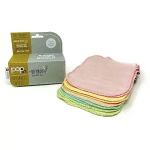 Krpice za umivanje Refill Pastel iz Bambusa - 10 kos