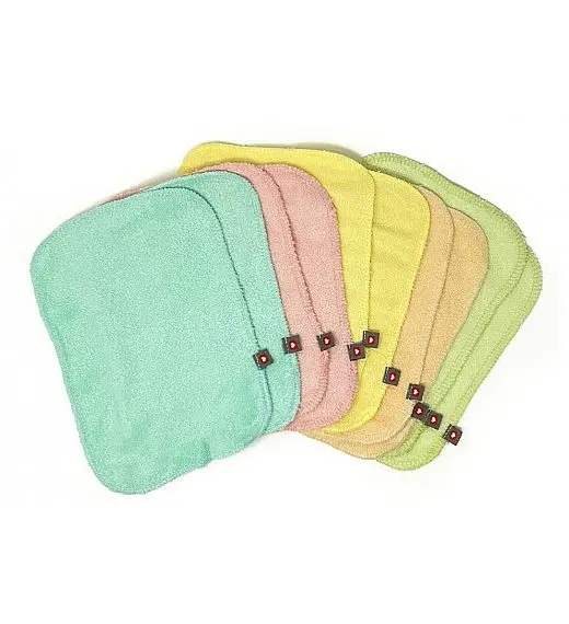 Krpe za njegu i pranje Refill Pastel od bambusa - 10 kom