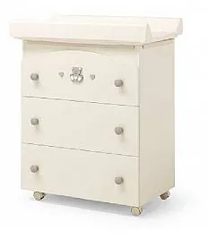 CHARLY Ivory - previjalna miza z banjico CHARLY Ivory - previjalna miza z banjico