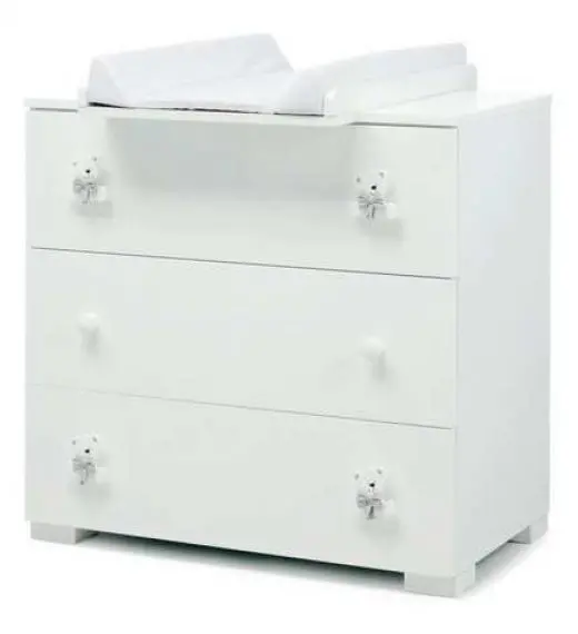 Komoda sa prostorom za presvlačenje TATO White Grey
