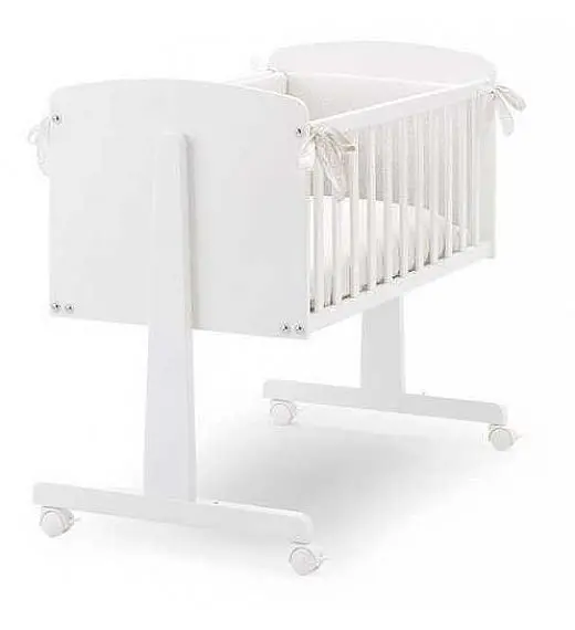 Obposteljna posteljica NINNA White s posteljnino