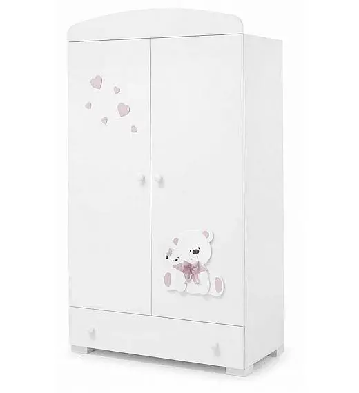 Dječji ormar TATO White Pink