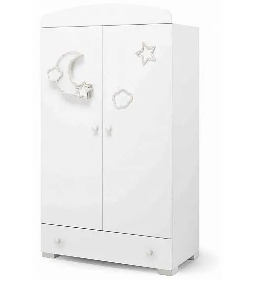 Otroška omara MOON White