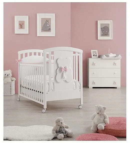 DJečji krevetič DUDU White Pink