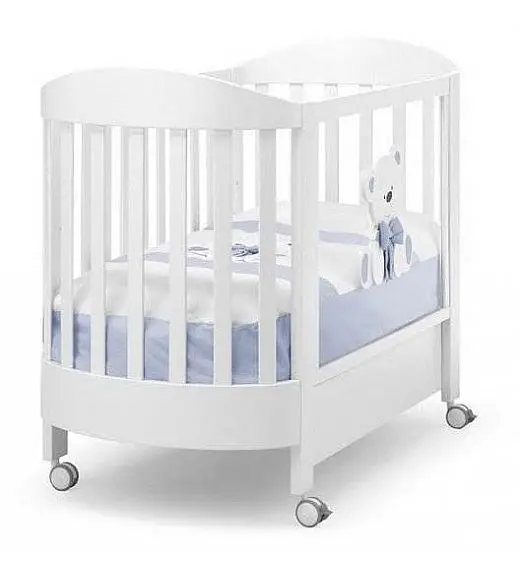 Ovalni dJečji krevetič TATO White Blue
