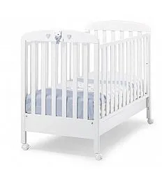 Lesena otroška posteljica TATINO White Blue