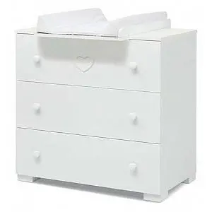 Predalnik s previjalno mizo DOLCE White