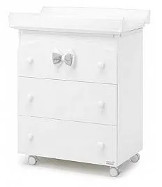 Previjalna miza z banjico LILLI White