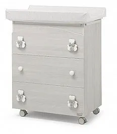 Previjalna miza z banjico DUDU Grey Sbiancato