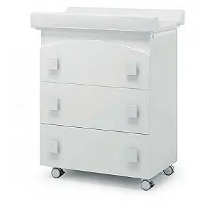 Previjalna miza z banjico EVOLUTION White