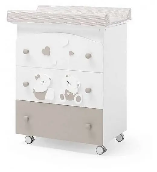 Komoda sa kadicom MIRTILLO White Mirtillo