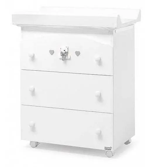Komoda sa kadicom TATINO White Grey