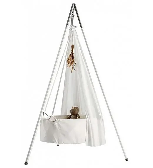 Baldahin Classic White za visečo zibelko Leander