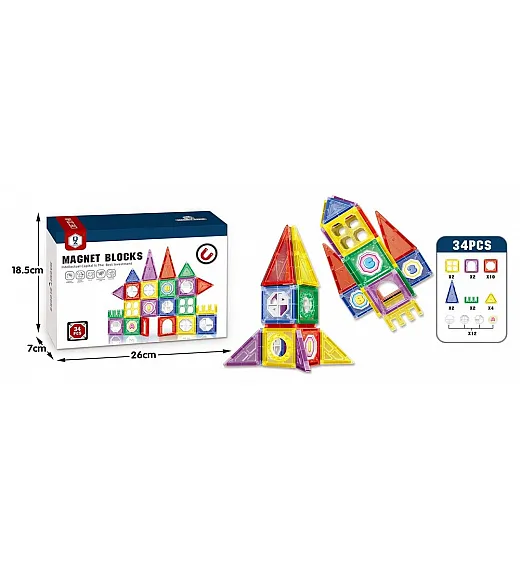 Kocke MAGNETNE 30 kos Friends