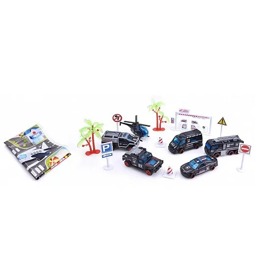 Kovček z policijskimi vozili 6/1 - BF1524024