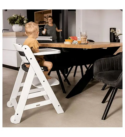 Drvena visoka stolica BETA Plus White Hauck