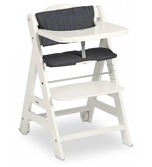 Drvena visoka stolica BETA Plus White Hauck