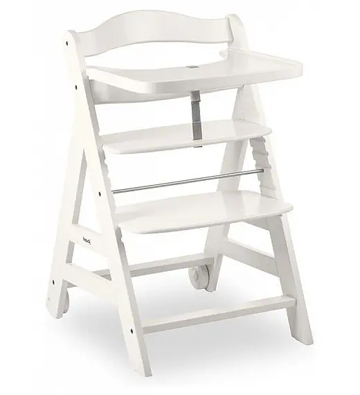 Drvena visoka stolica BETA Plus White Hauck