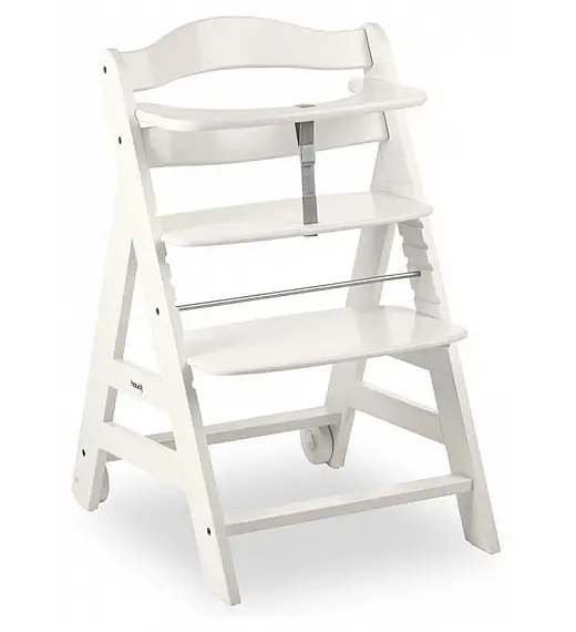 Drvena visoka stolica BETA Plus White Hauck