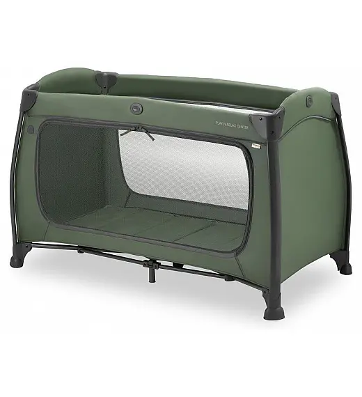 Prijenosni krevetič PLAY N RELAX CENTER Dark Green Hauck