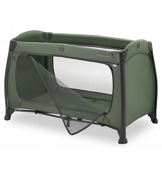 Prijenosni krevetič PLAY N RELAX CENTER Dark Green Hauck