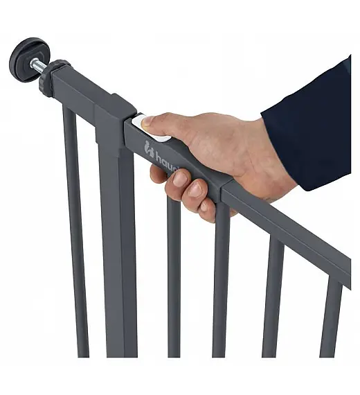 Varovalna ograja CLEAR STEP 2 Dark Grey Hauck