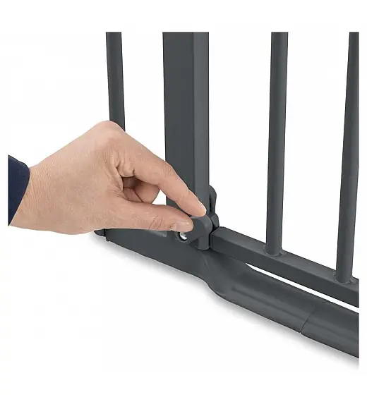 Varovalna ograja CLEAR STEP 2 Dark Grey Hauck